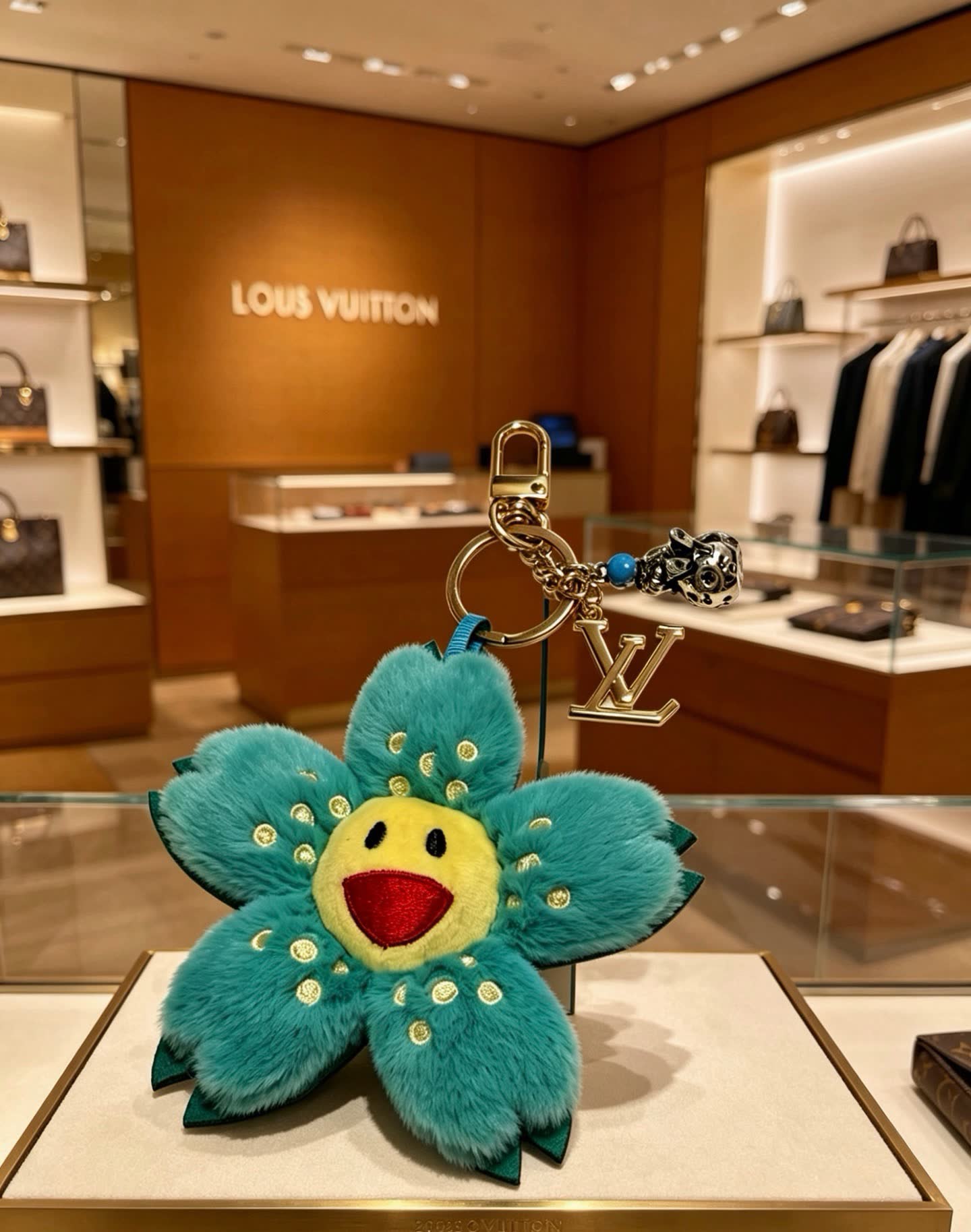 Louis Vuitton Flower Keychain